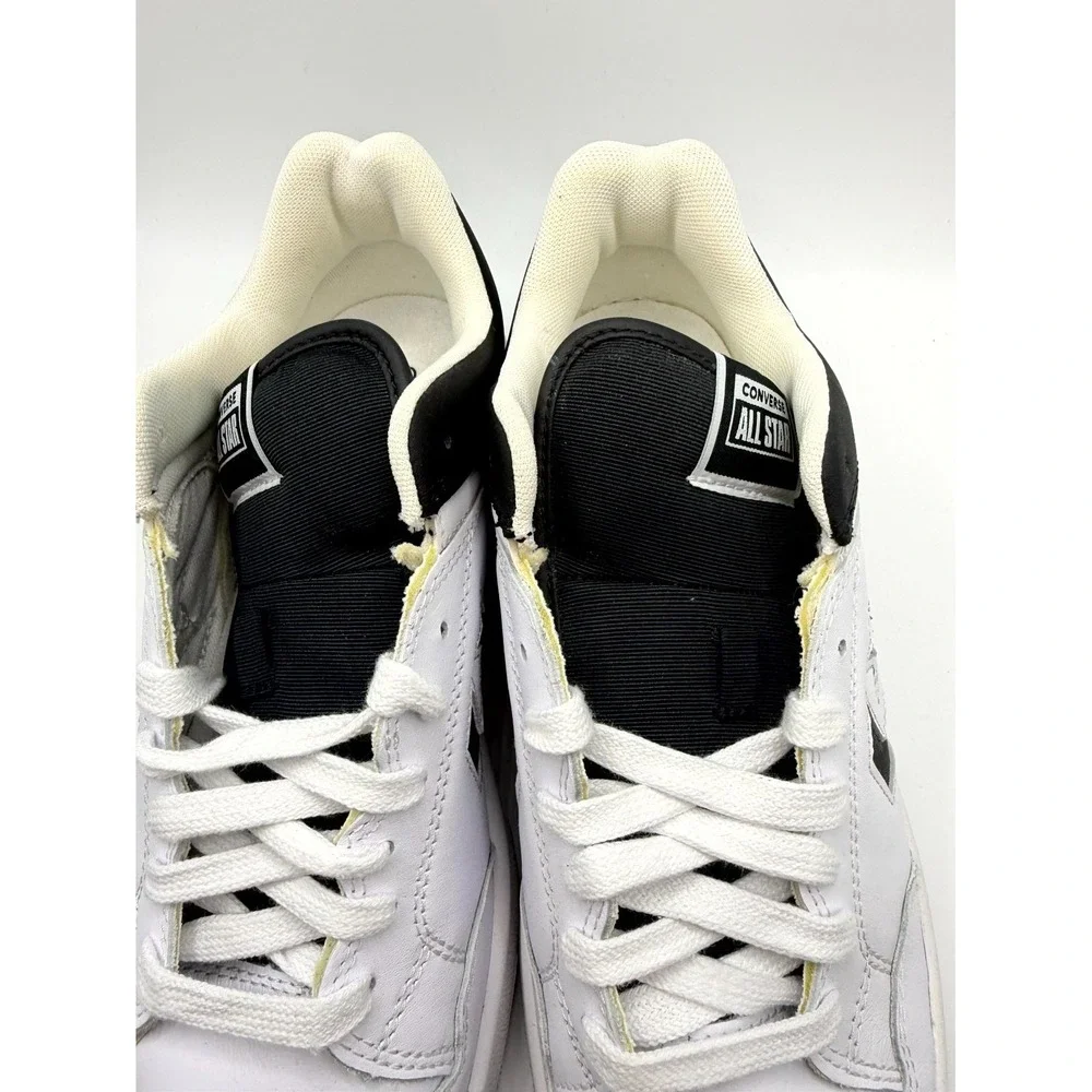 Converse Weapon A10203C Mens 10 Sneaker White Black Leather Skateboard Shoes - Picture 6 of 11